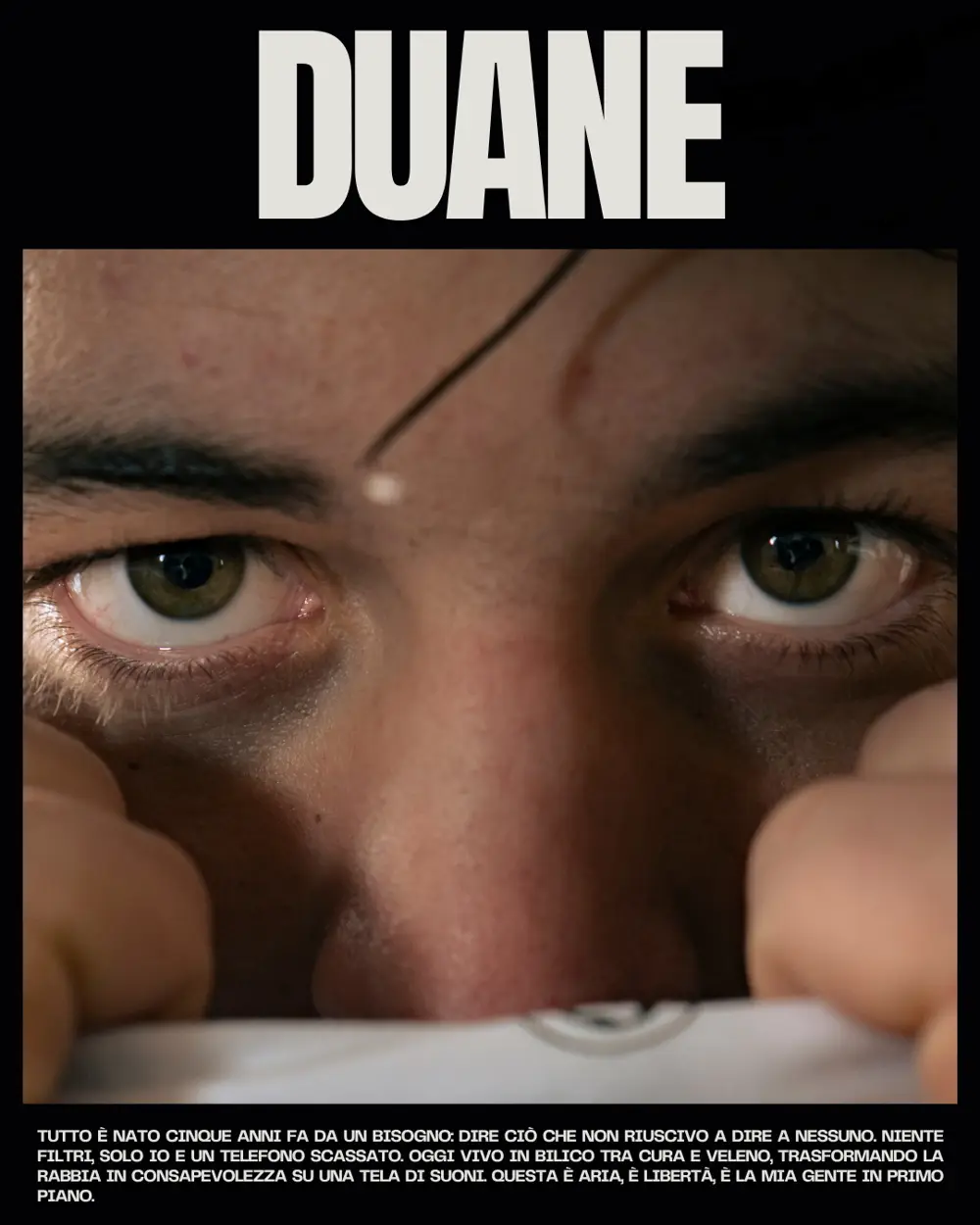Duane — Andrea Togna, cover editoriale musicale, Porto Maurizio